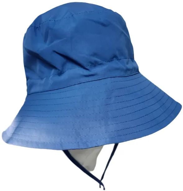 Bucket/Sun Hat With Chin Strap Wide Brim Children's 2-8yr Blue scbhb