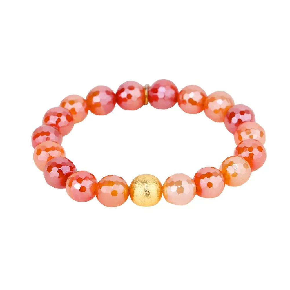 BuDhaGirl | Mélange Beaded Bracelet in Flame