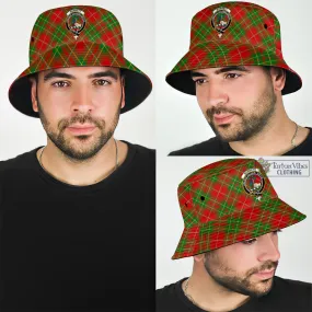 Burnett Tartan Bucket Hat with Family Crest