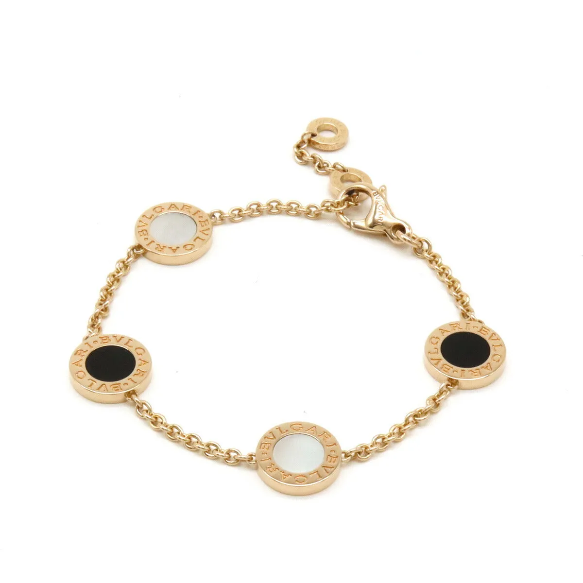 Bvlgari Bracelet Onyx Mother of Pearl K18PG