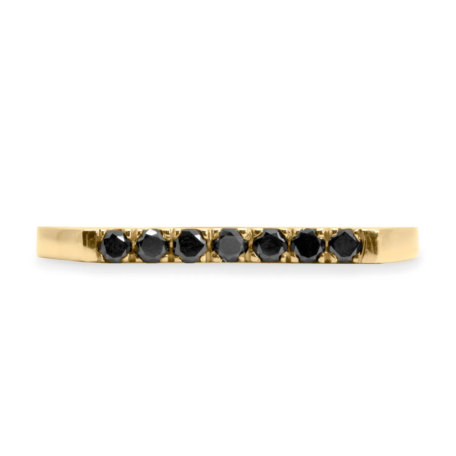 Carrie Gold Ring Black Diamonds