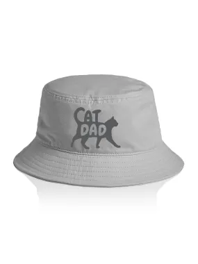 Cat Dad Silhouette Bucket Hat