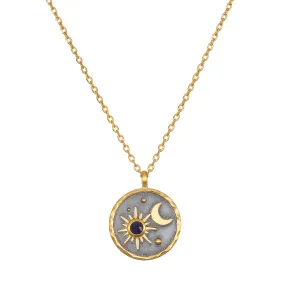 Celestial Birthstone Necklace - September