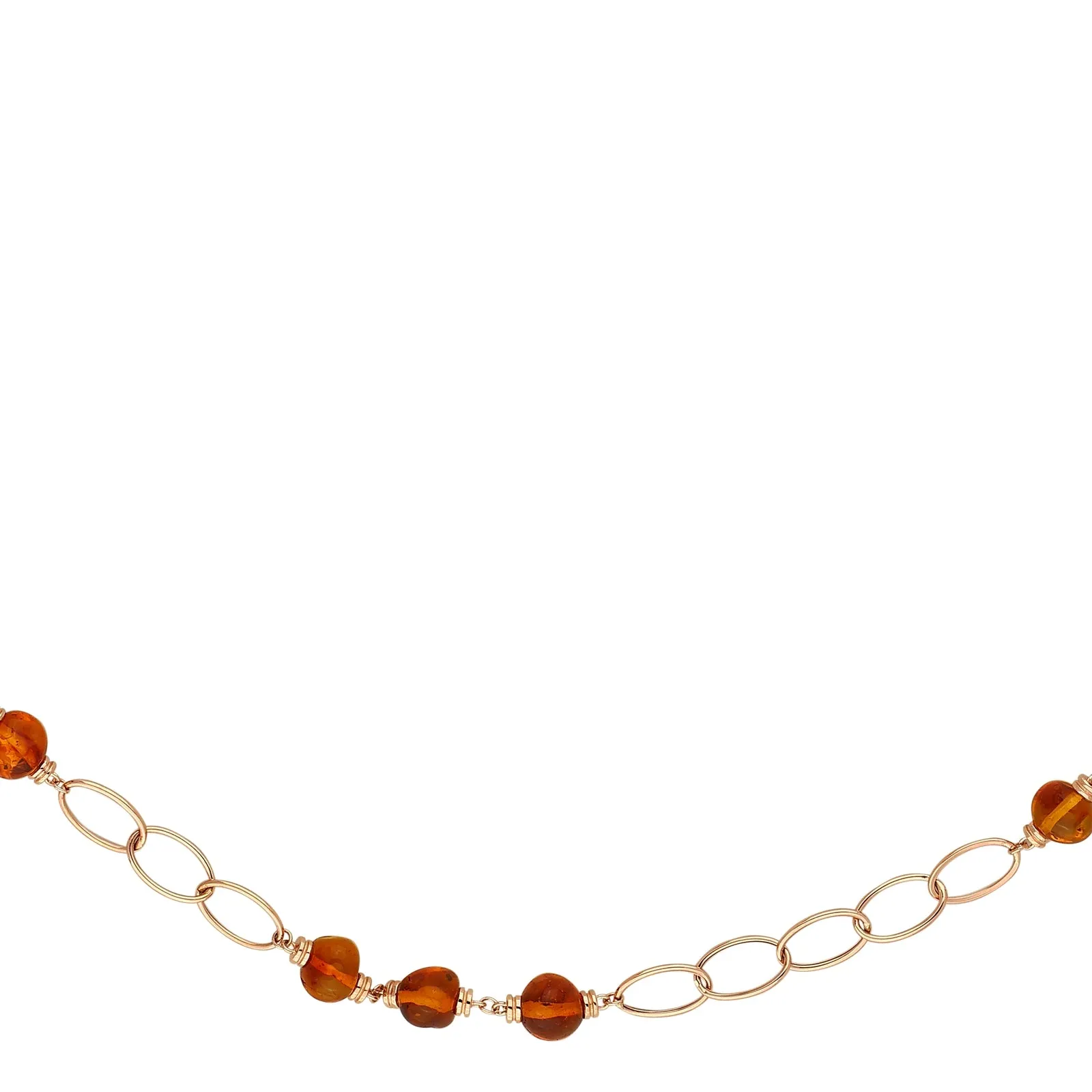 CHAIN AMBER GOLD NECKLACE