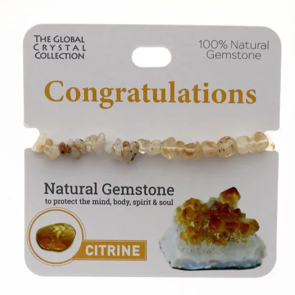 Citrine Congratulations Gem Bracelet