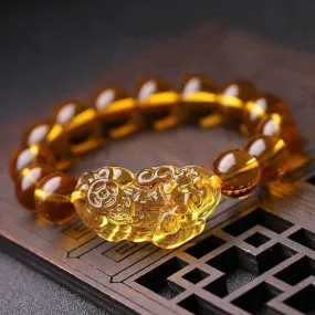 Citrine Pixiu Bracelet - Attract Wealth