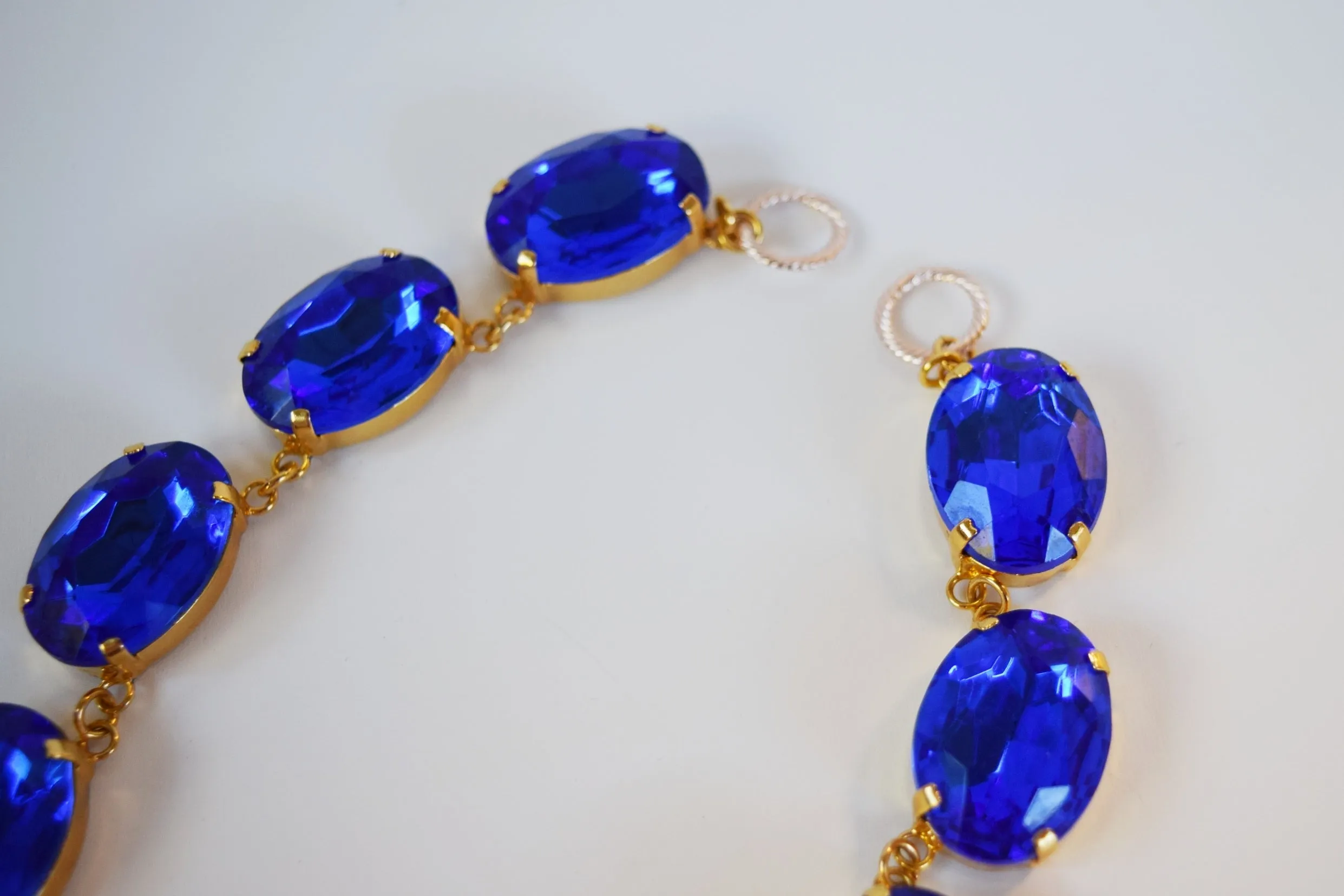 Copley Sapphire Collet Necklace