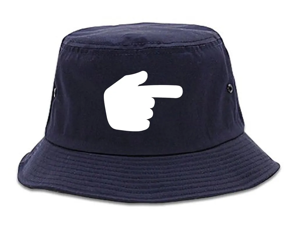 Datway Pointing Finger Chest Mens Bucket Hat