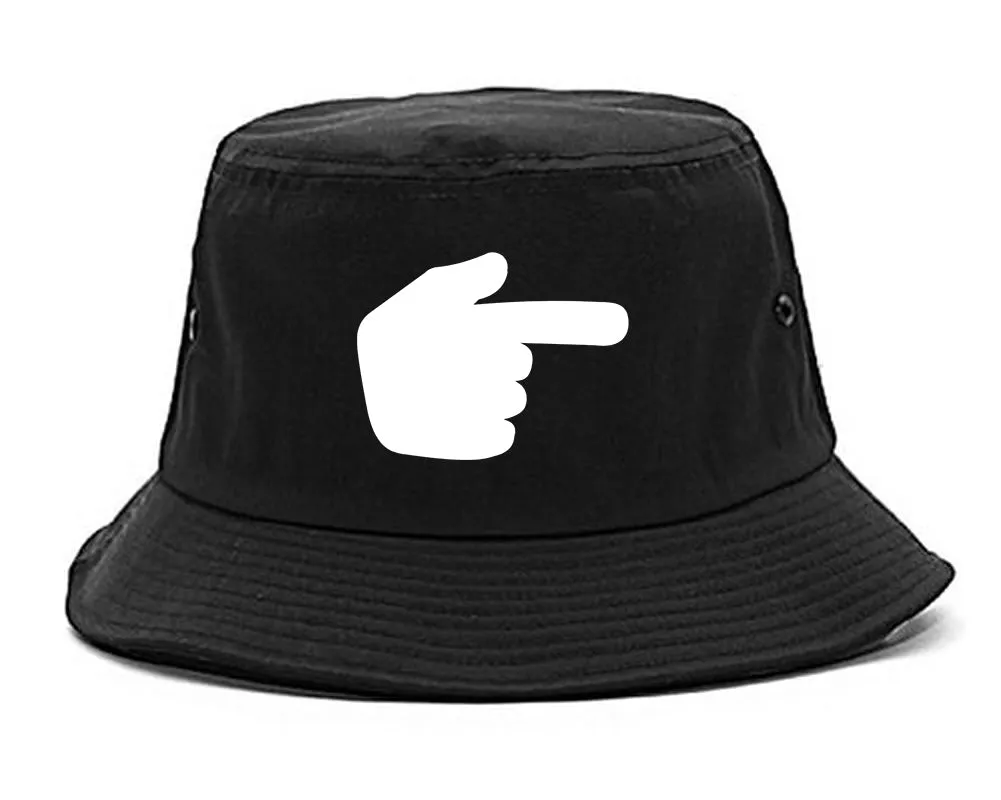 Datway Pointing Finger Chest Mens Bucket Hat