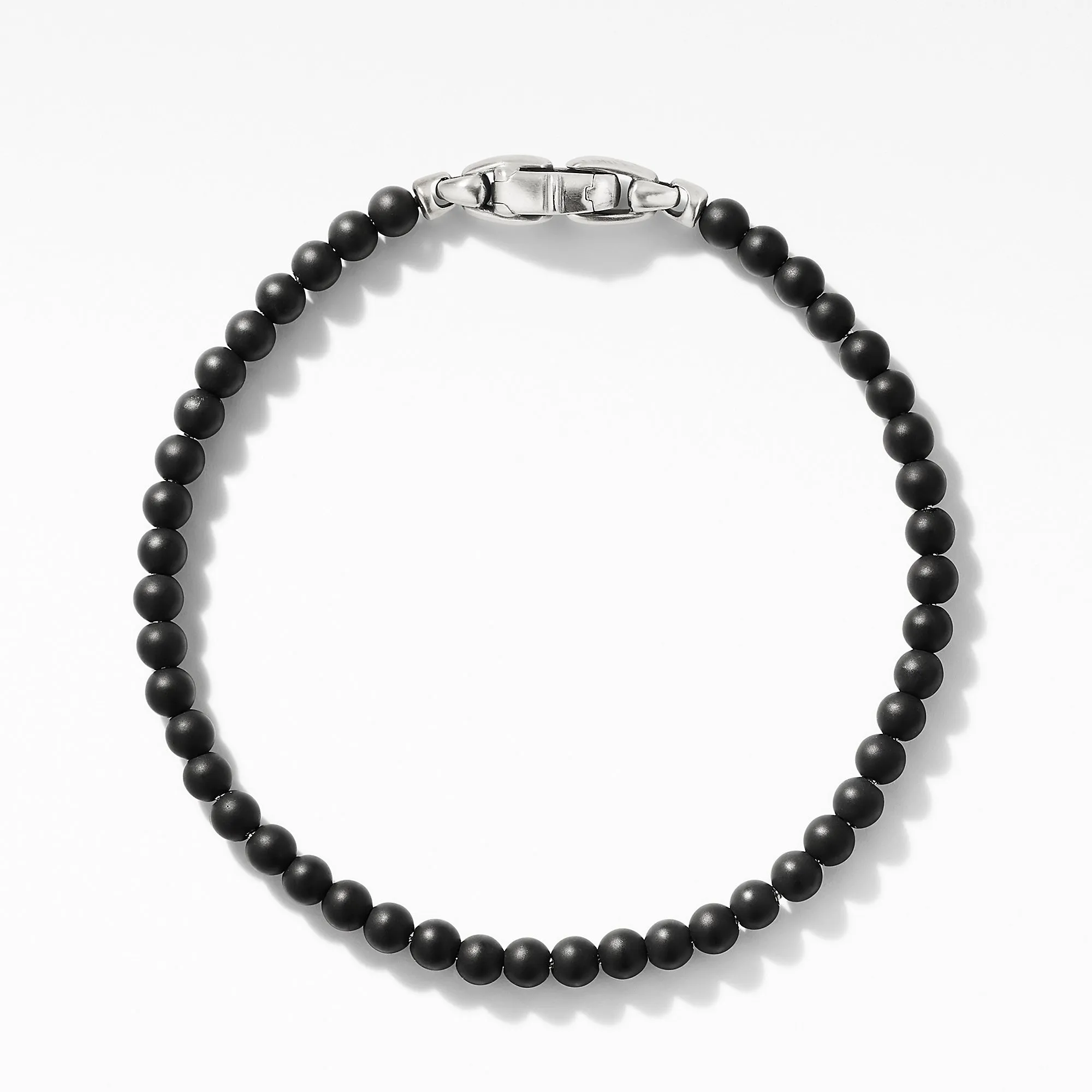 David Yurman Gents Spiritual Beads Bracelet with Black Onyx 4MM