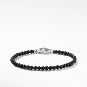 David Yurman Gents Spiritual Beads Bracelet with Black Onyx 4MM