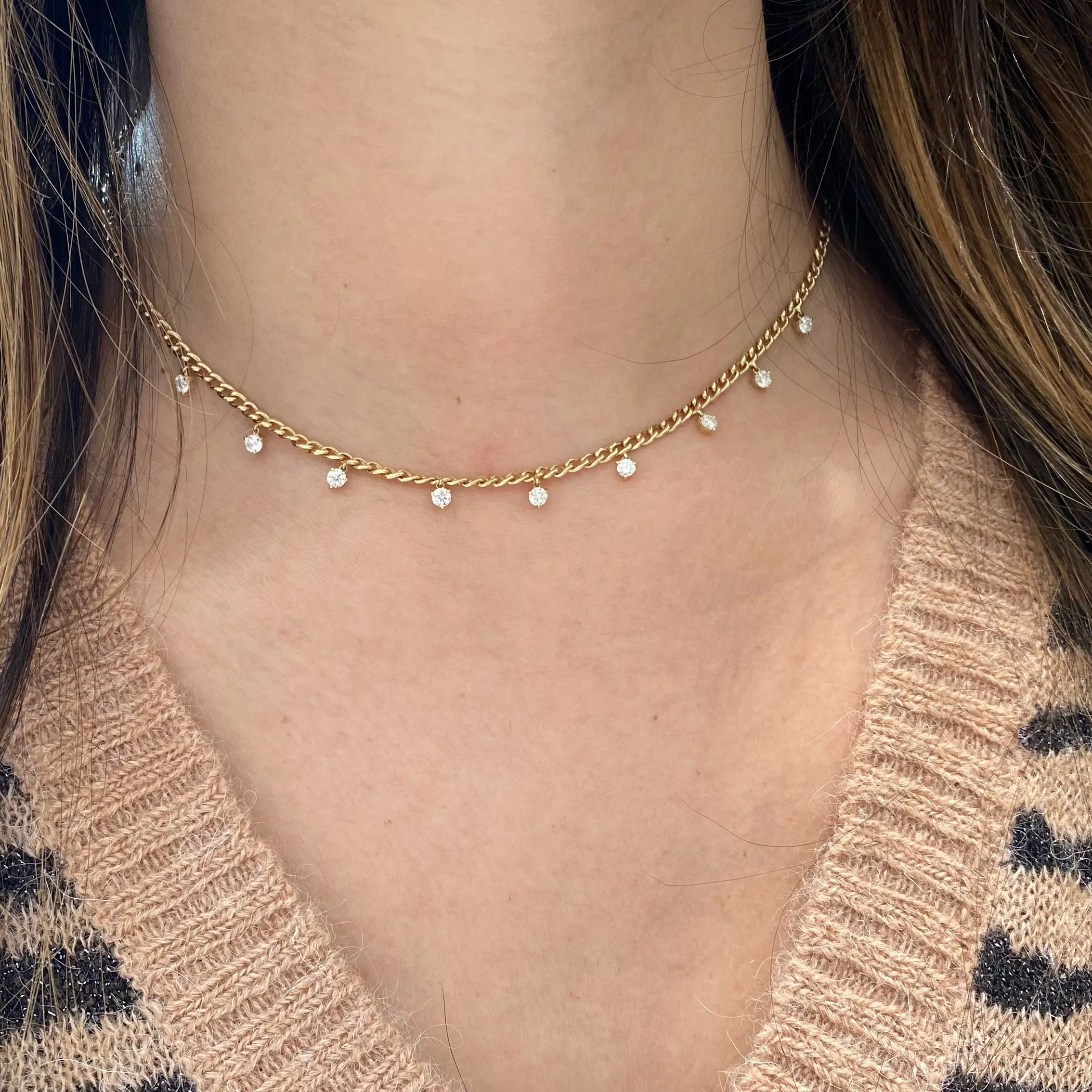 Diamond Drip Necklace