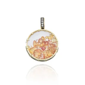 Diamond Dust Charm 1 with Yellow Sapphire   Diamond