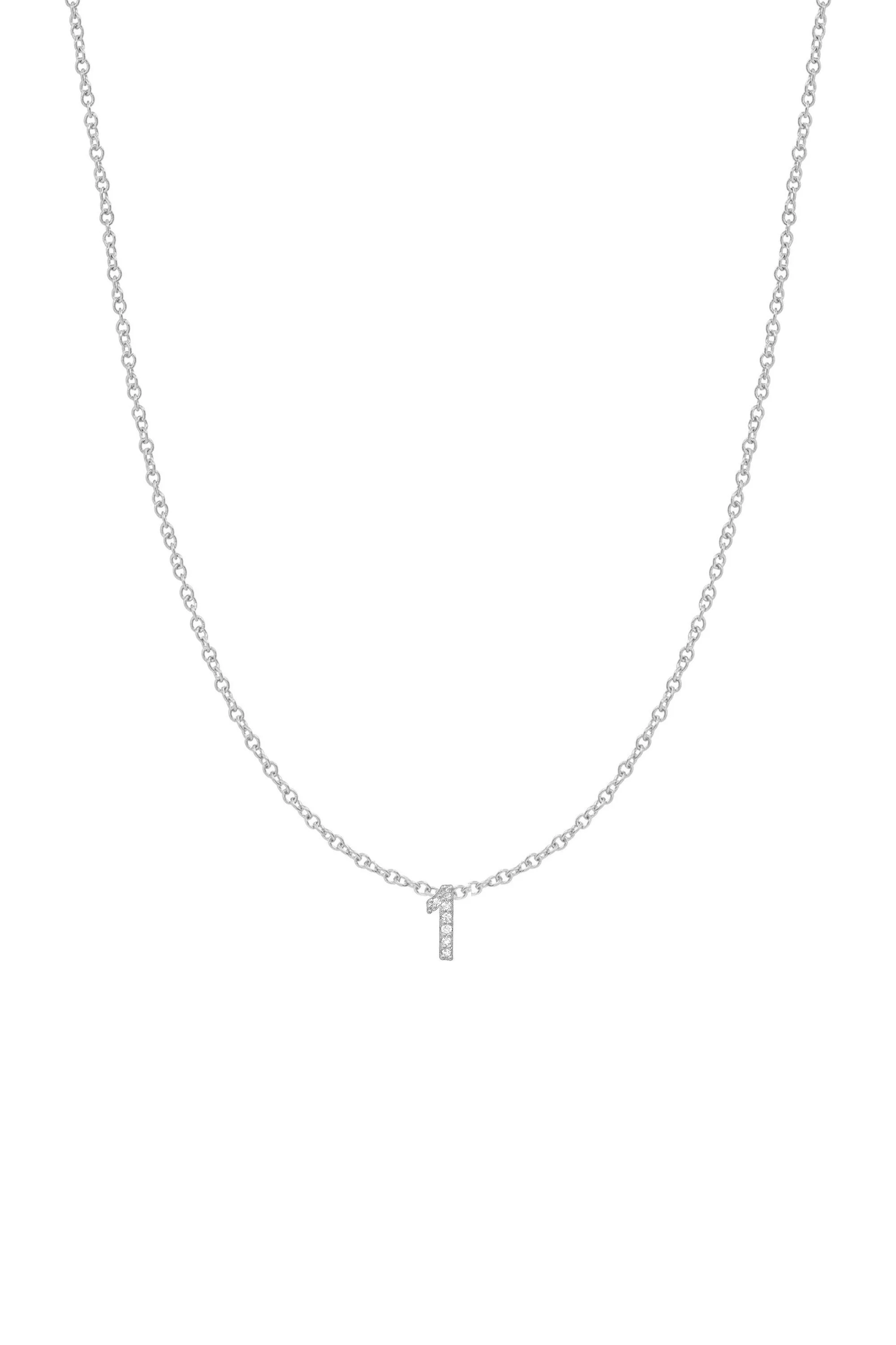 Diamond Number Necklace