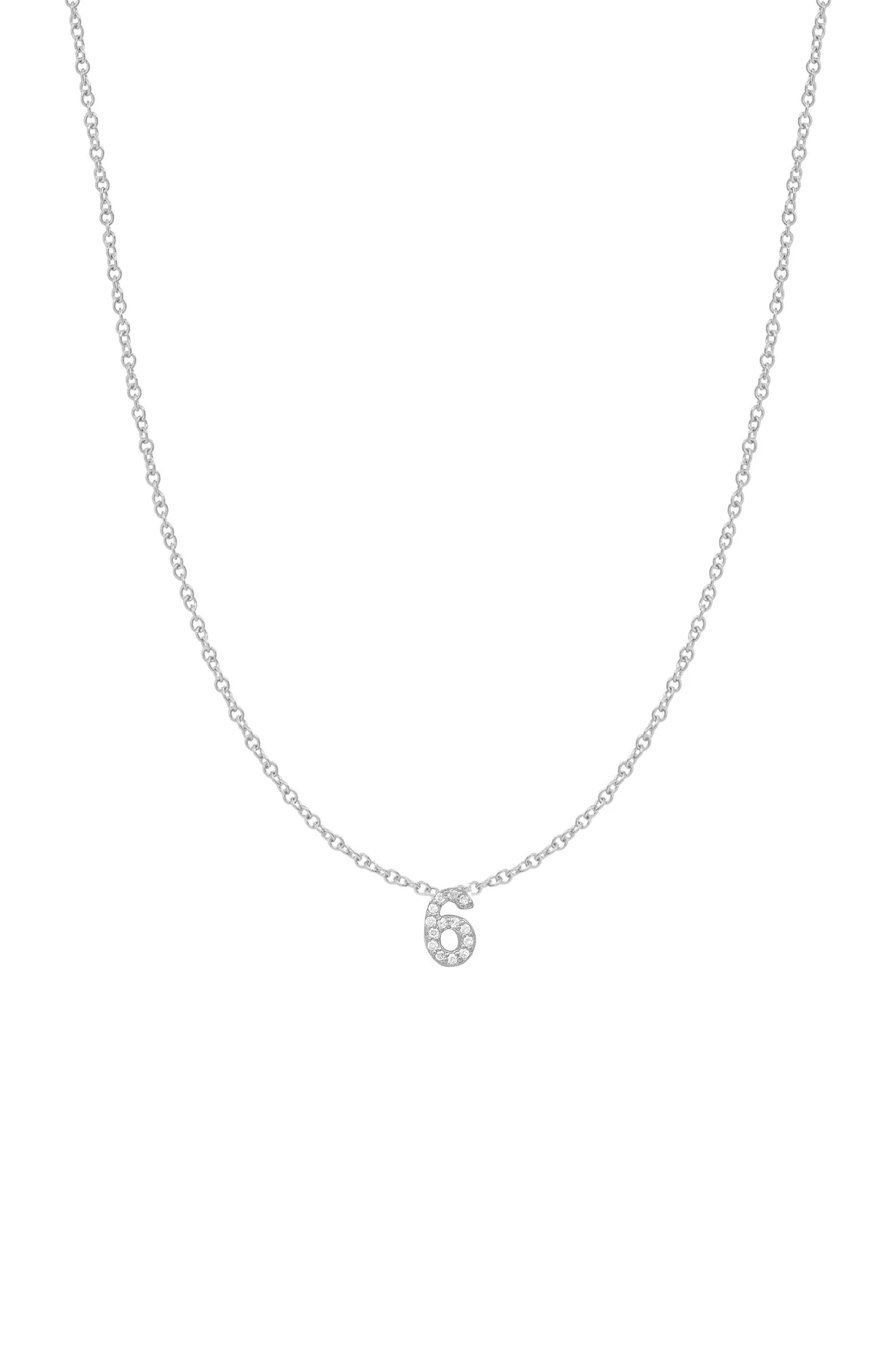 Diamond Number Necklace