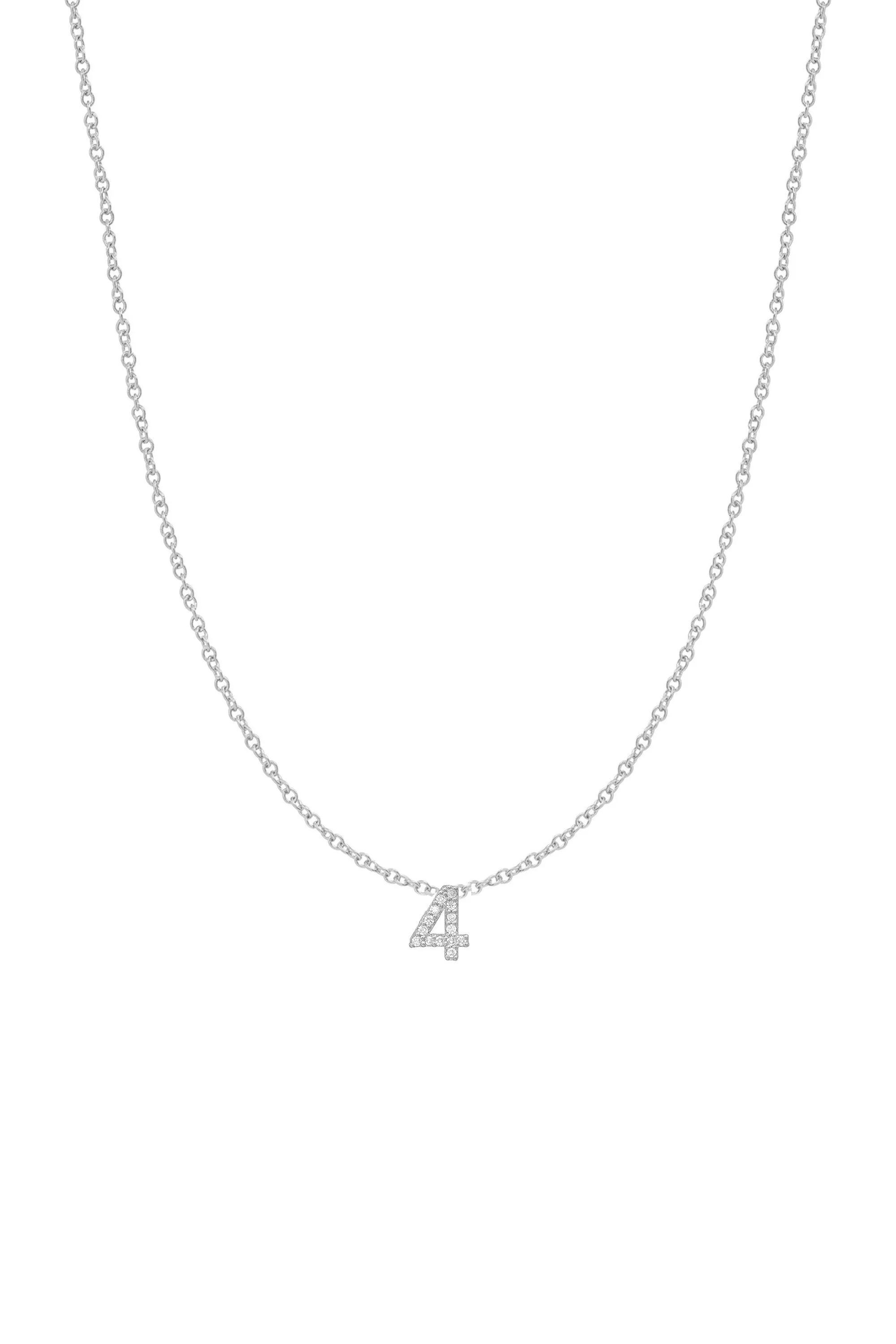 Diamond Number Necklace