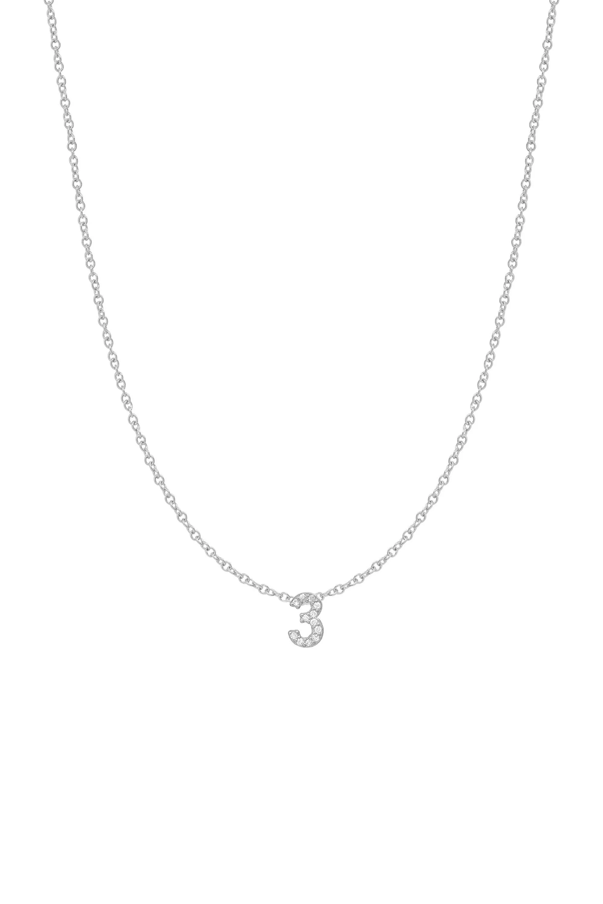 Diamond Number Necklace