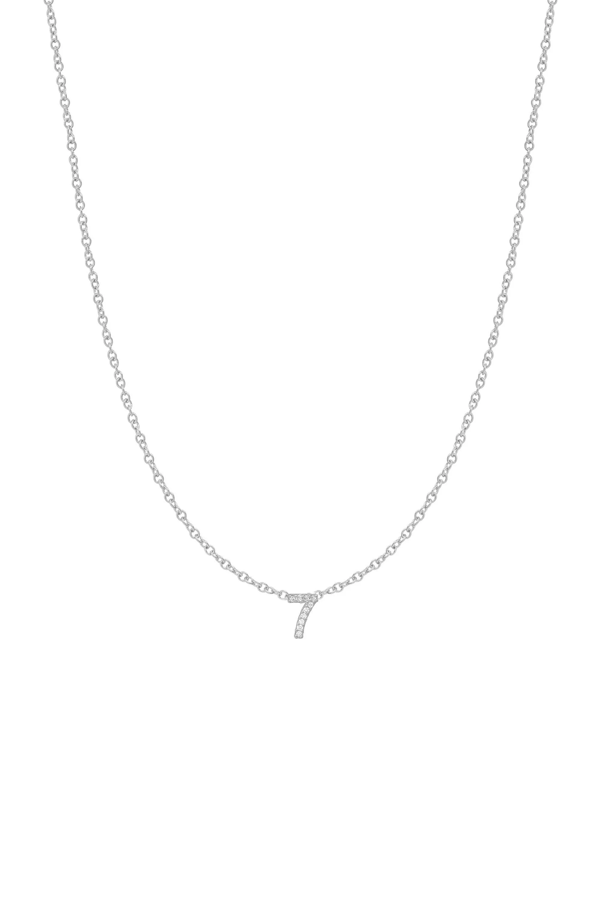 Diamond Number Necklace