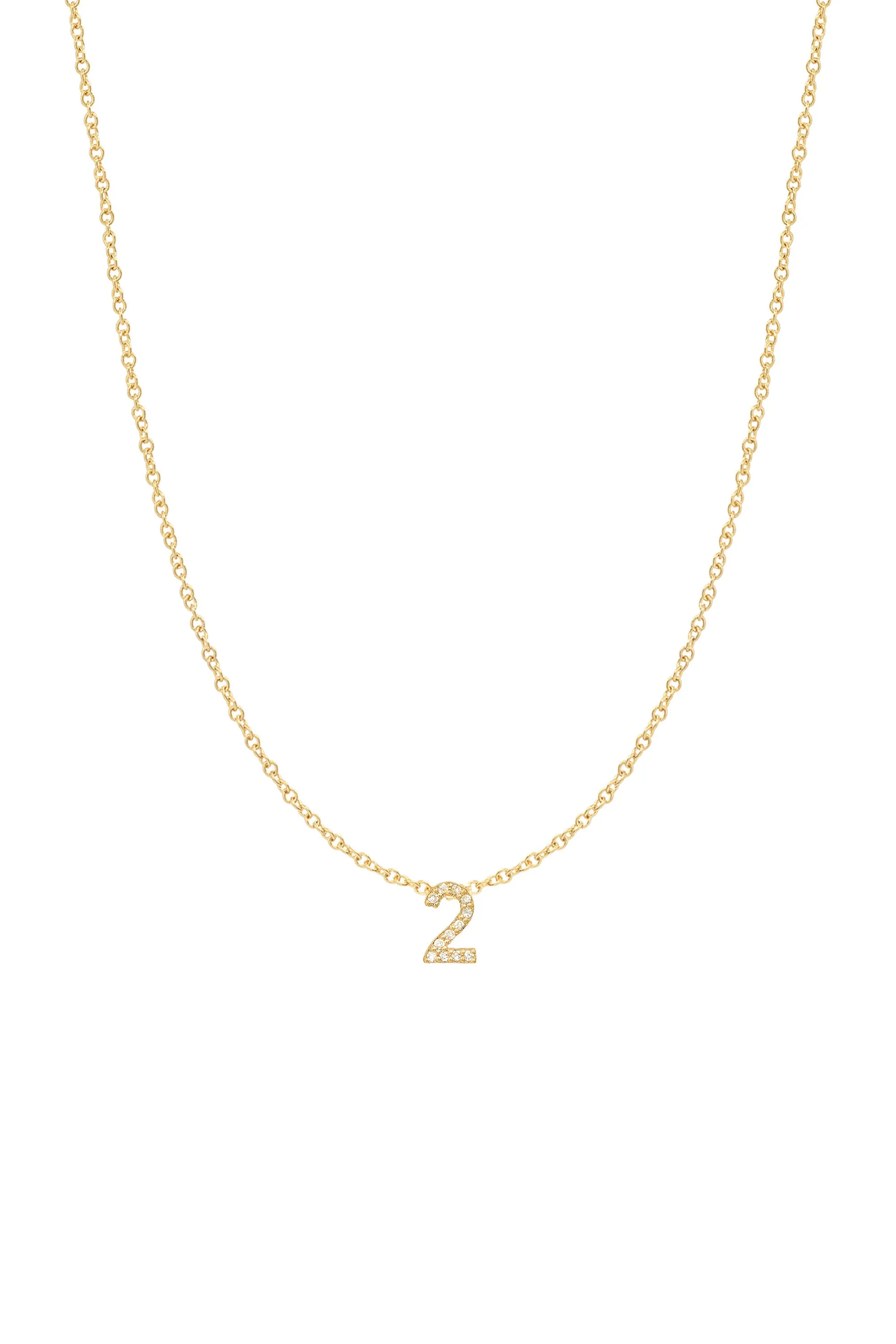 Diamond Number Necklace