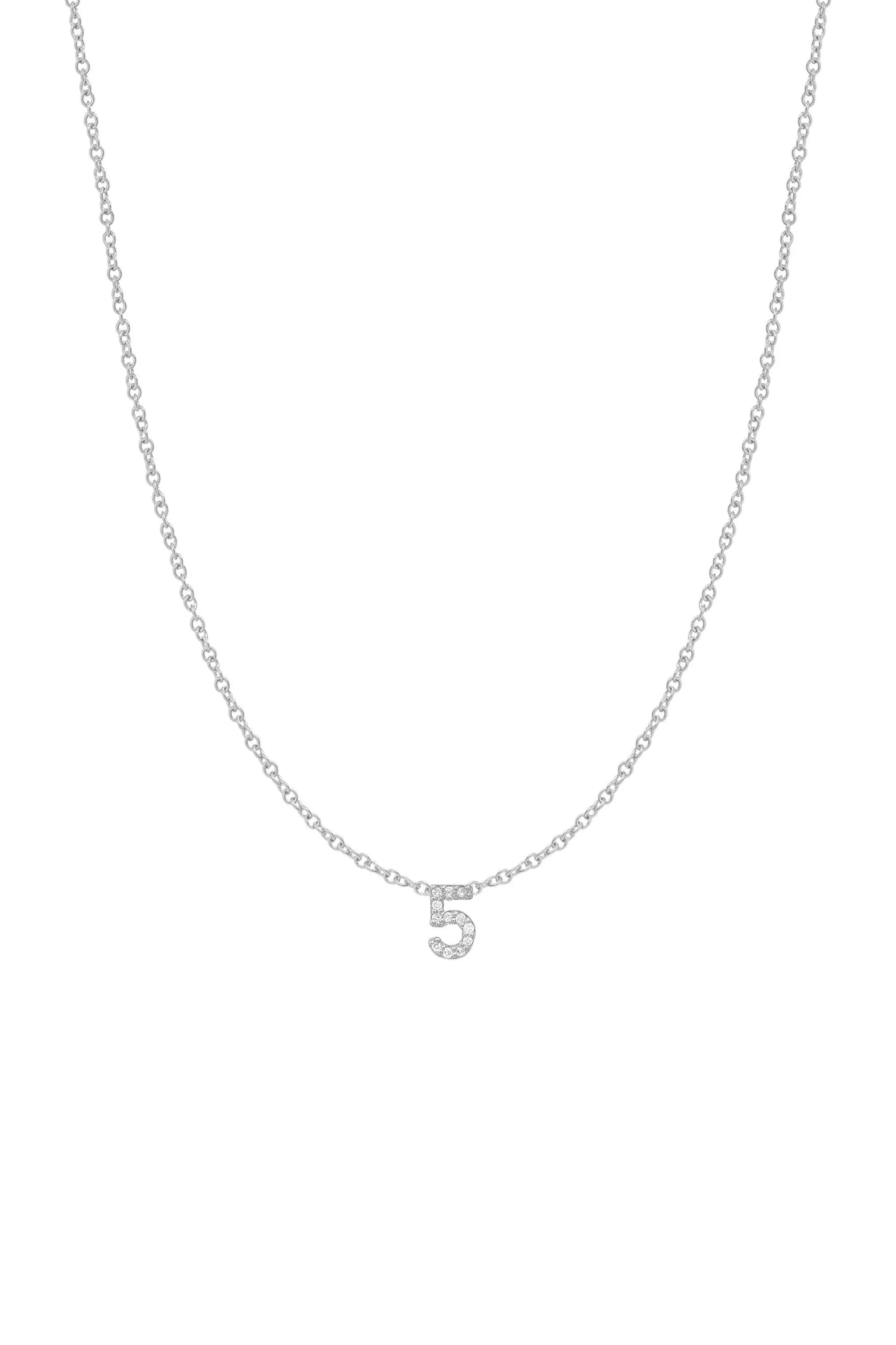 Diamond Number Necklace