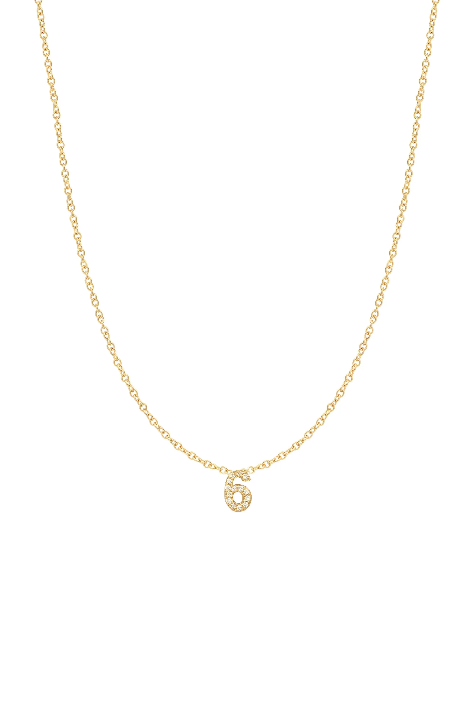 Diamond Number Necklace