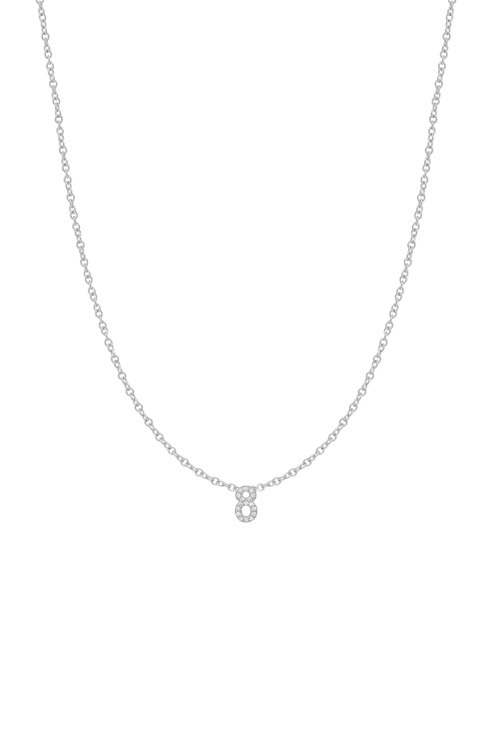 Diamond Number Necklace