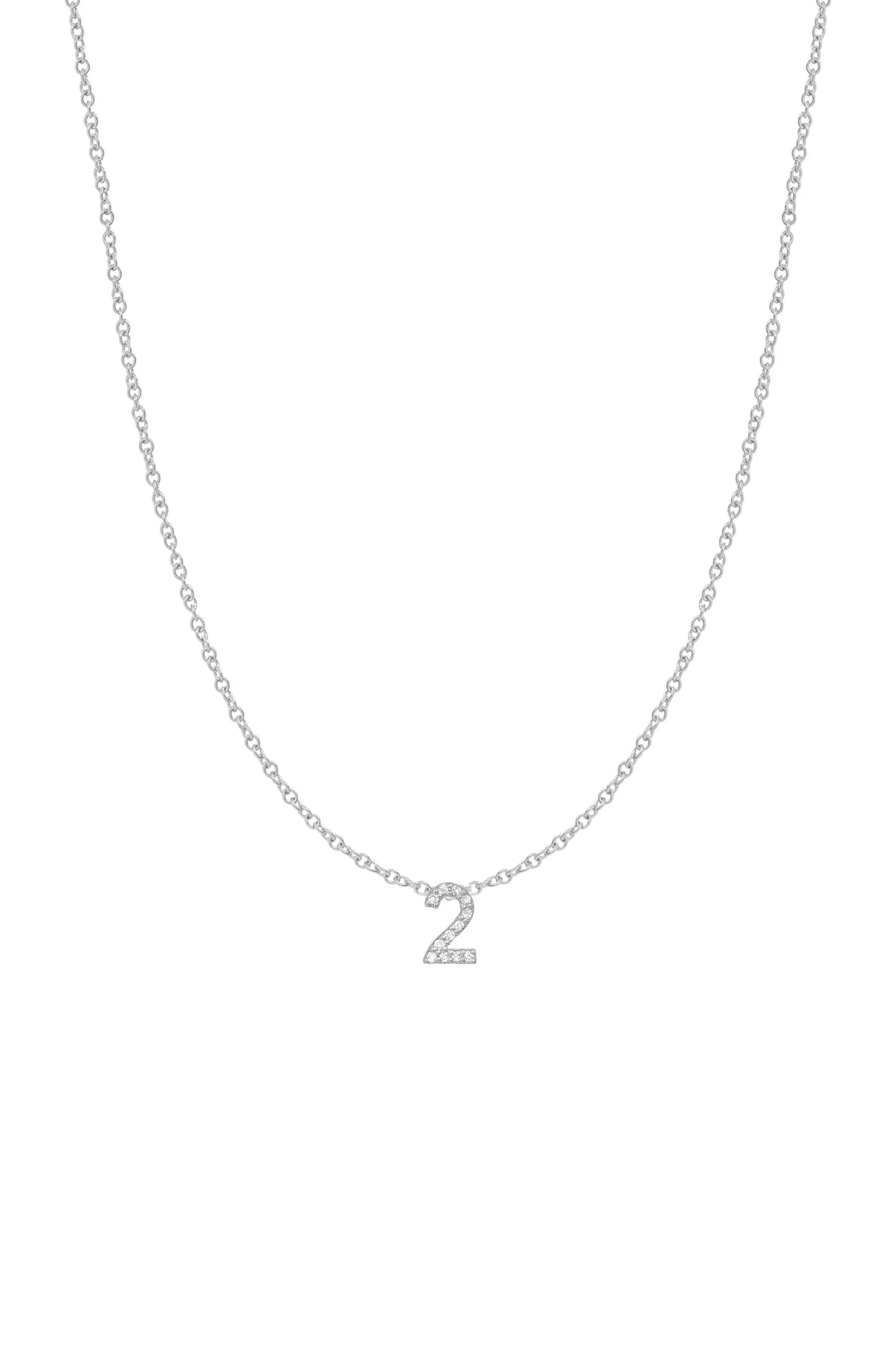 Diamond Number Necklace