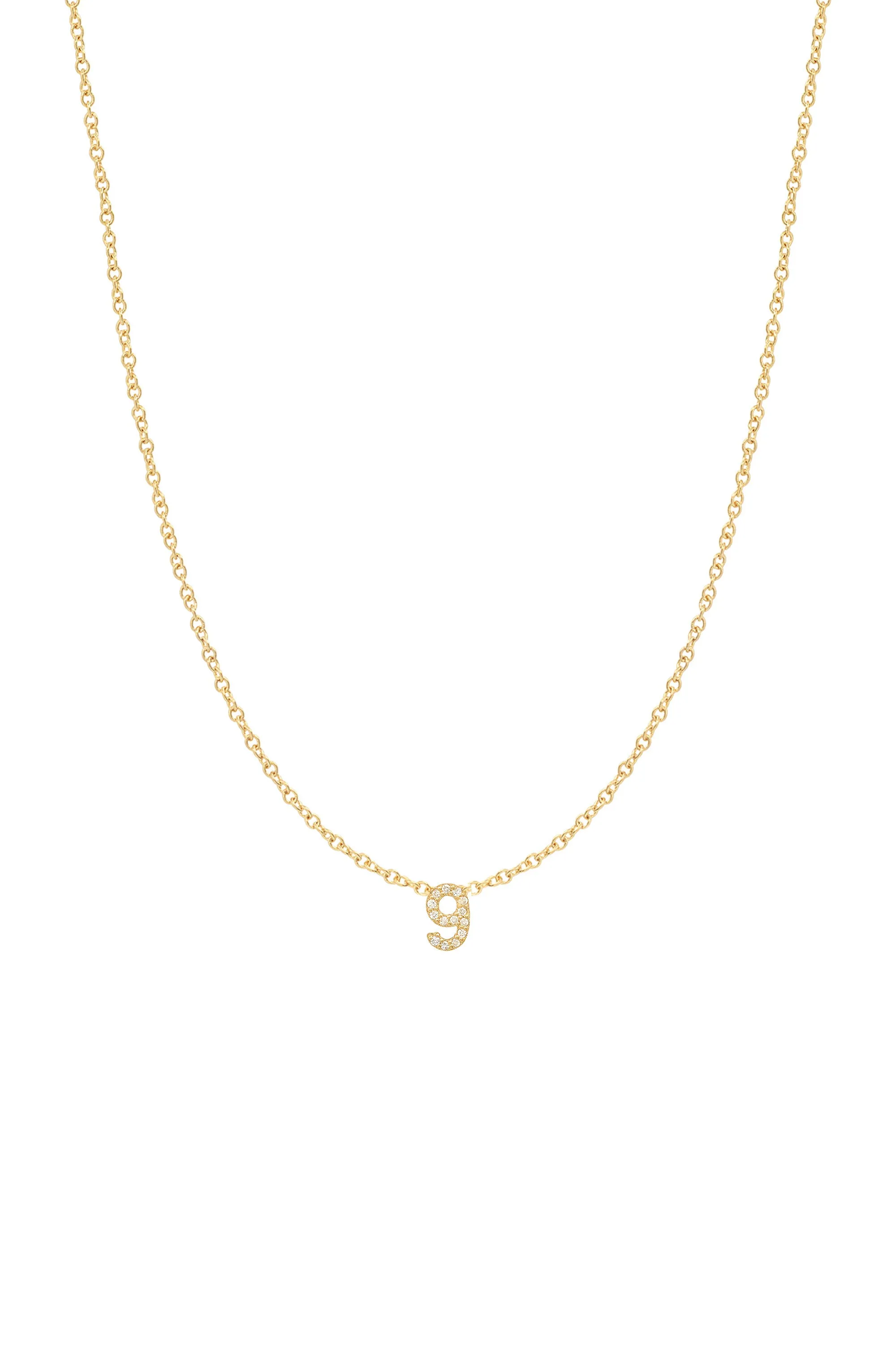 Diamond Number Necklace