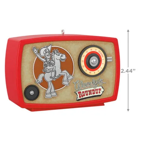 Disney/Pixar Toy Story 2 Woody's Roundup Radio Ornament With Light and Sound