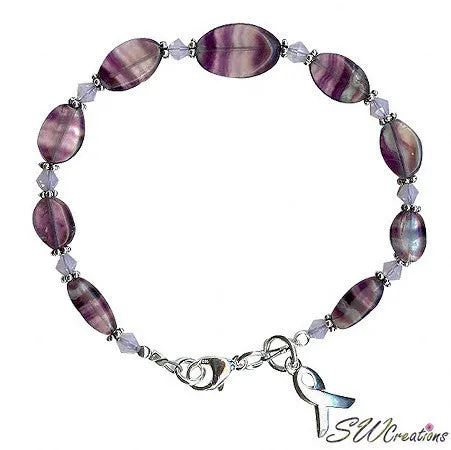 Domestic Abuse Gemstone Awareness Beaded Bracelets