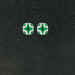 Emerald & Diamond Earrings