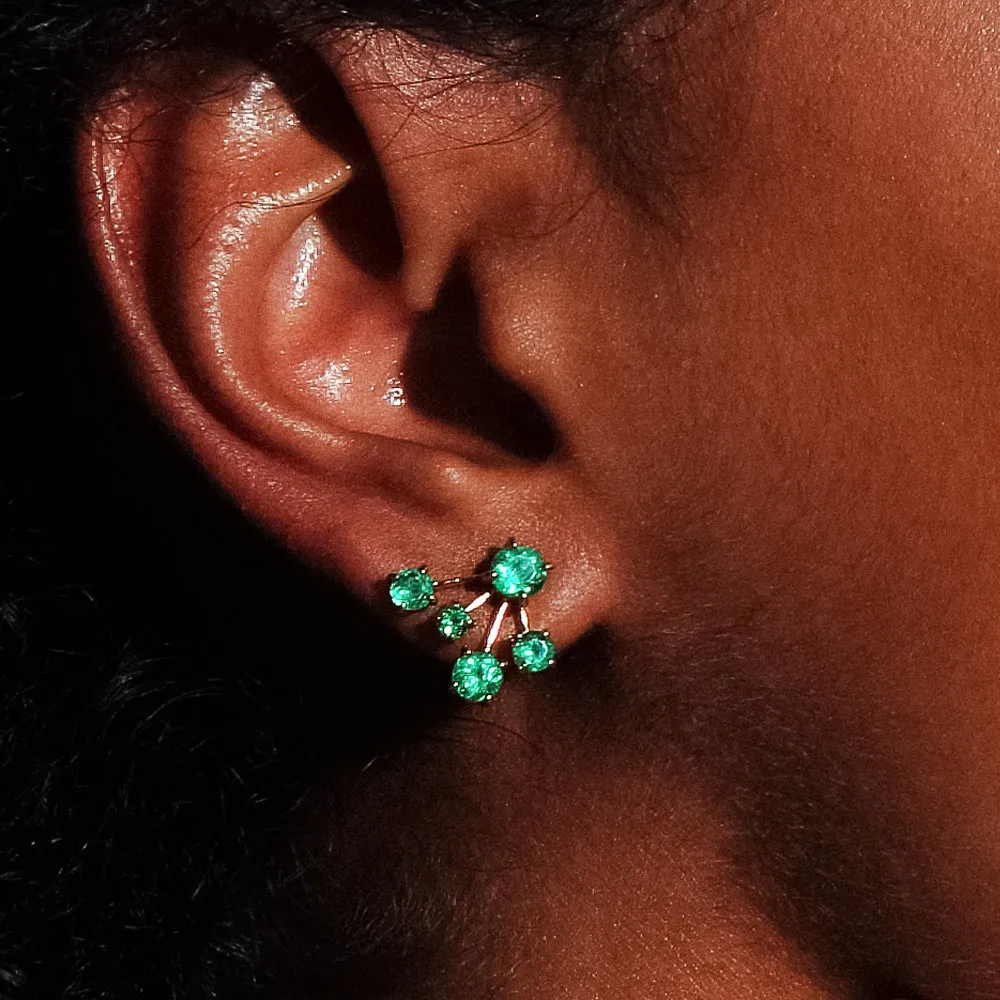 Emerald Constellation Earrings