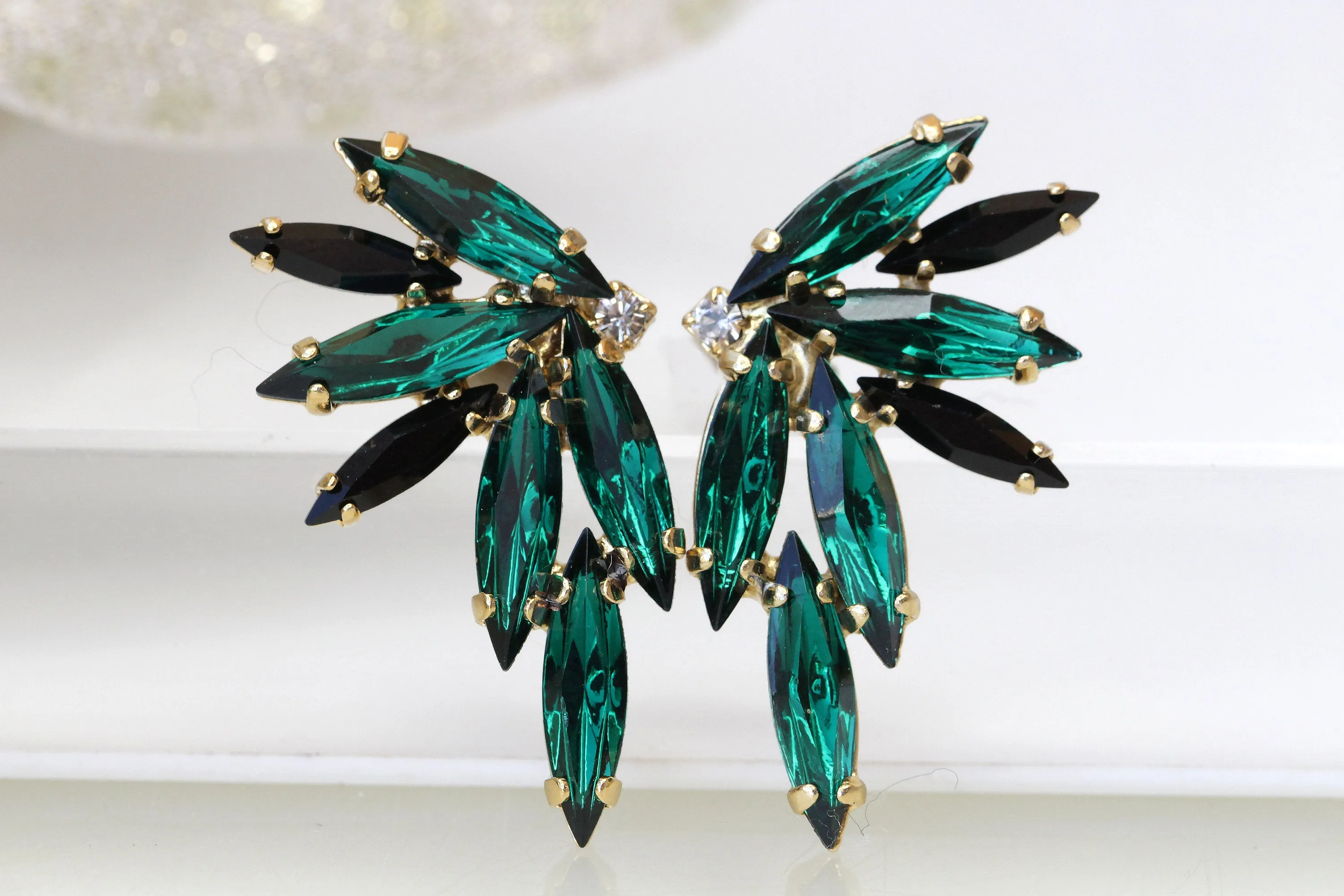 Emerald EAR CLIMBER EARRINGS