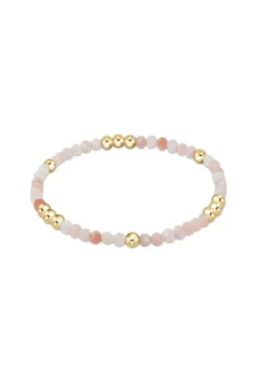 Enewton Worthy Pattern 3mm Bead Bracelet - Pink Opal