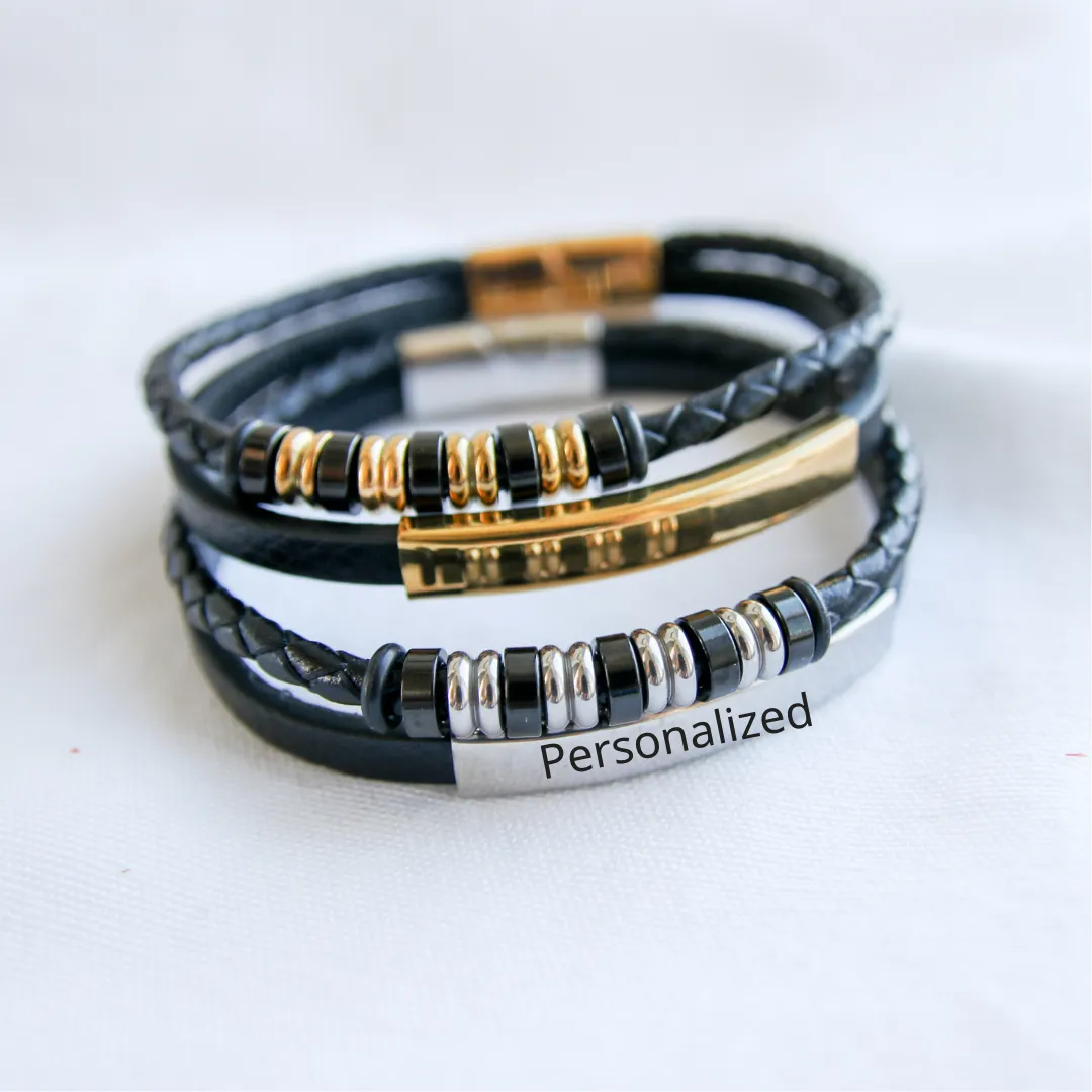 Engraving Custom Men Bracelet