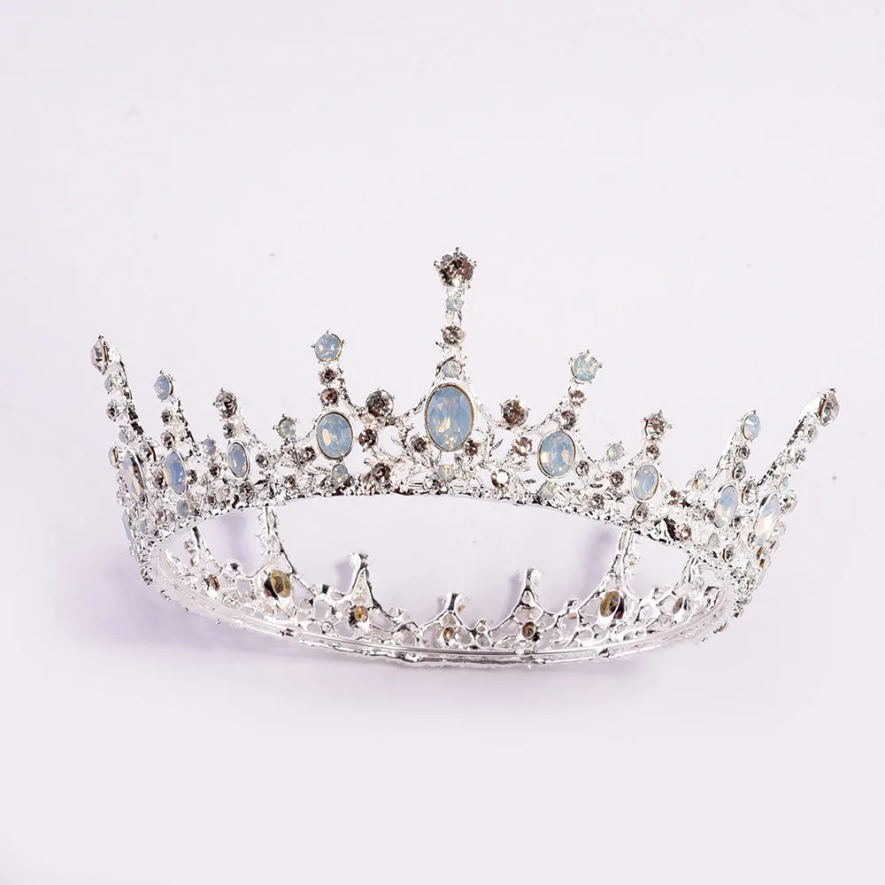 European retro palace queen baroque bridal hair accessories round full circle crown crown photo studio headdress