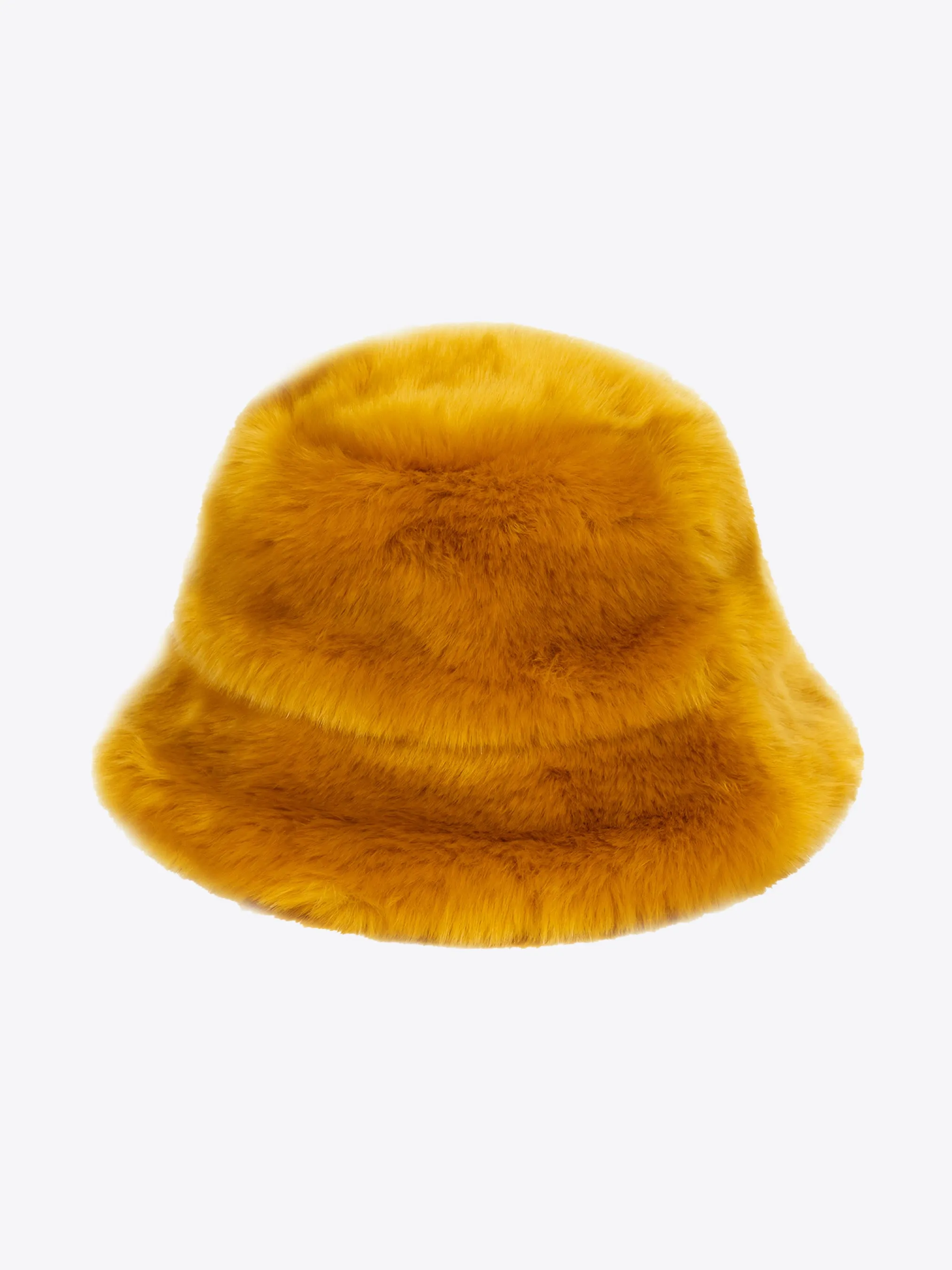 Faux fur bucket hat