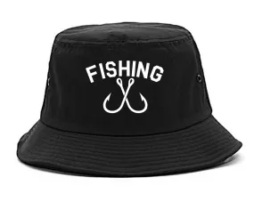 Fishing Hook Logo Mens Bucket Hat