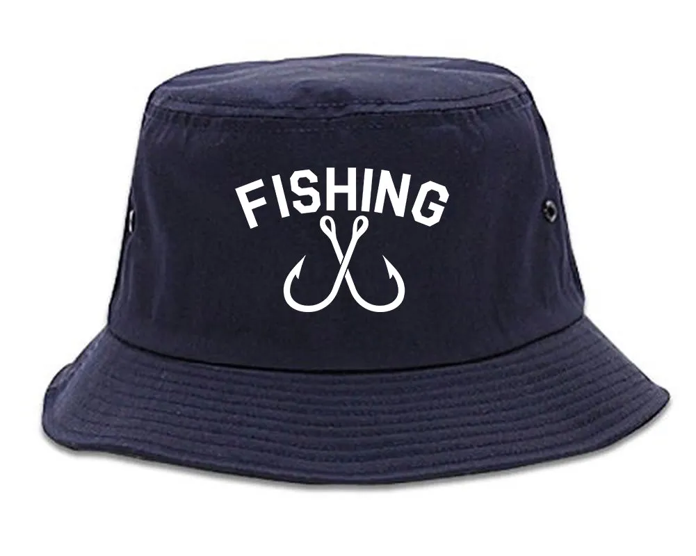 Fishing Hook Logo Mens Bucket Hat