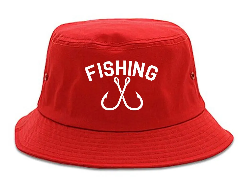 Fishing Hook Logo Mens Bucket Hat