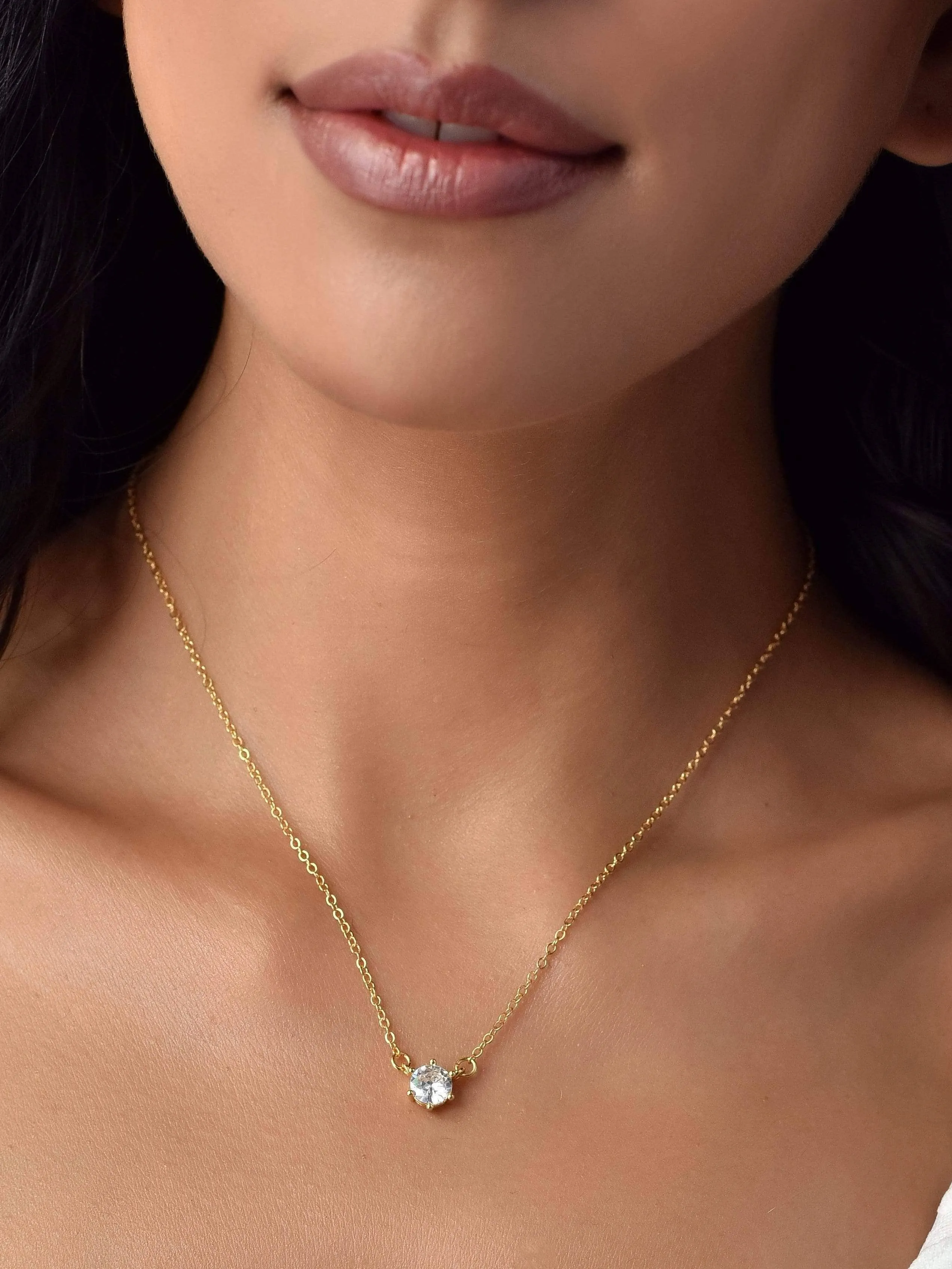 Floating Diamond Necklace