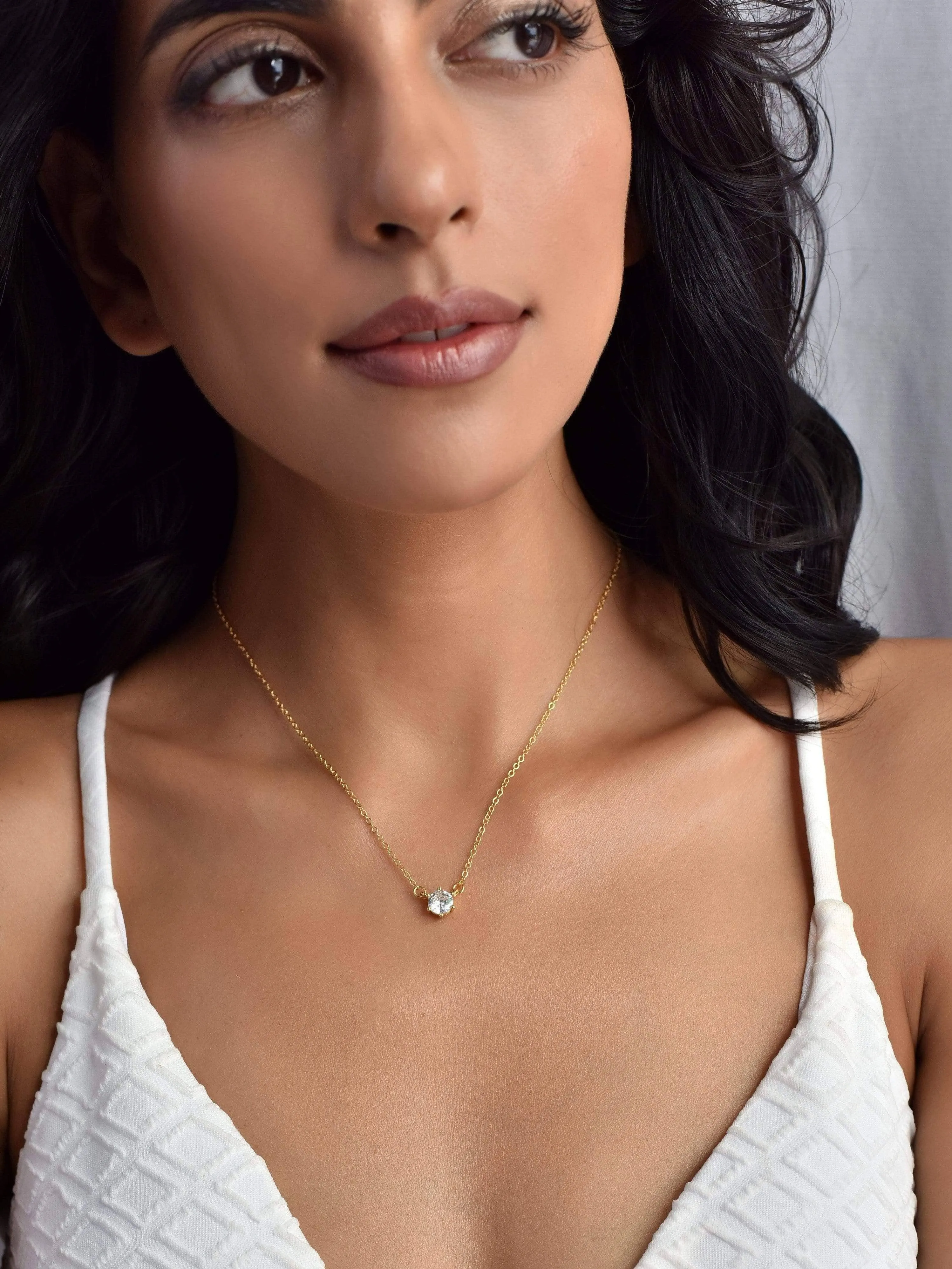 Floating Diamond Necklace