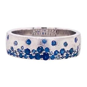 Galaxy Blue Sapphire Confetti Cigar Band