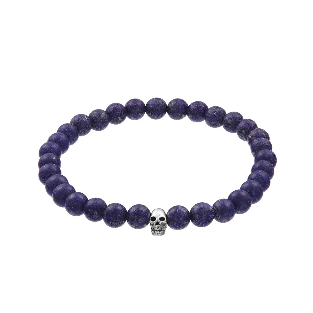 Gemstone & Skull Flex Bracelet