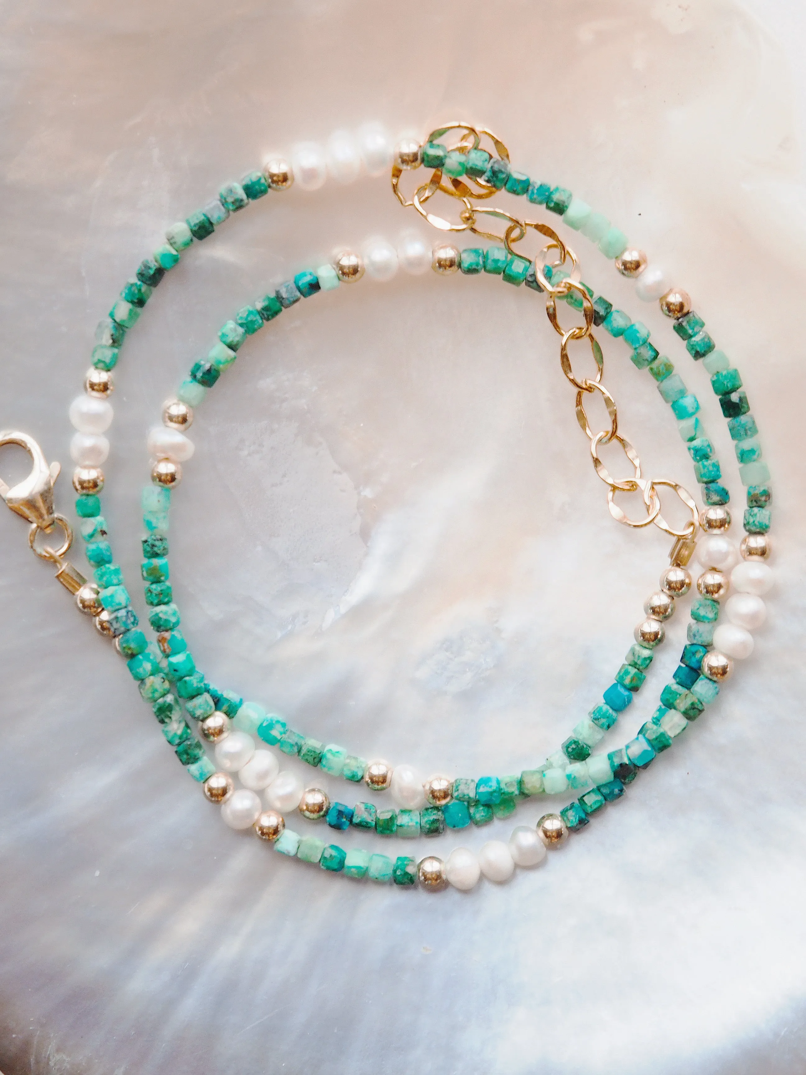 Gemstone and Pearl Necklace - Ke'ala