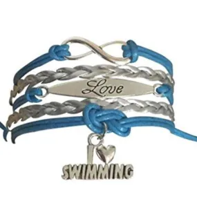 Girls Swim Love Bracelet