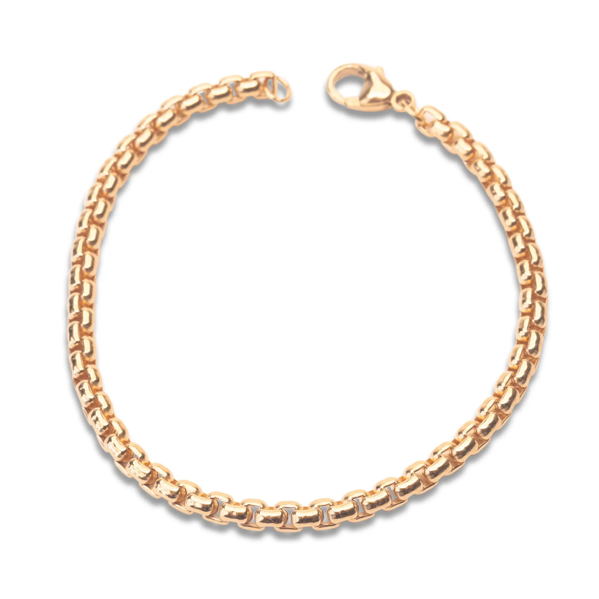 Gold Filled Round Box Bracelet