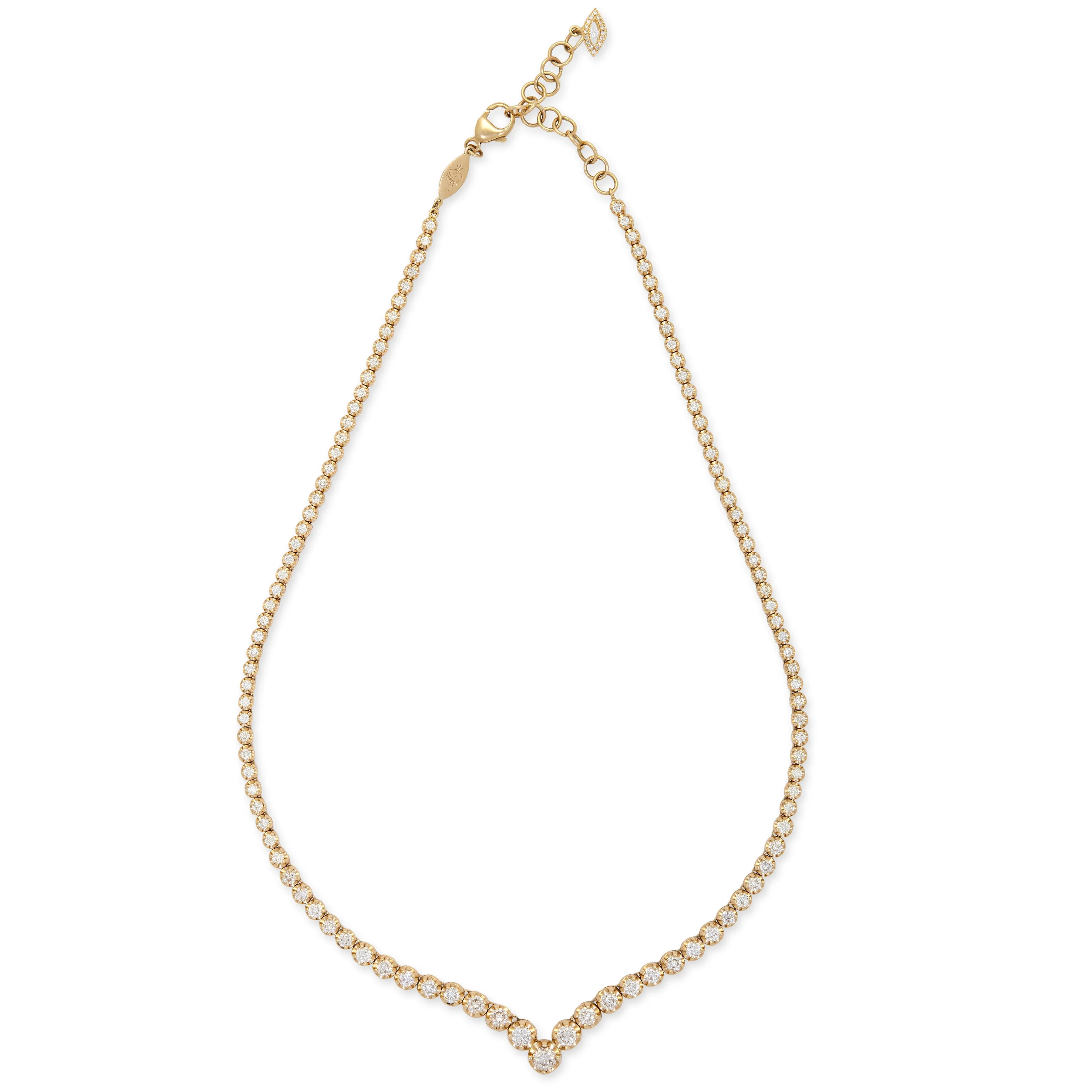 GRADUATED SOPHIA DIAMOND VANESSA NECKLACE