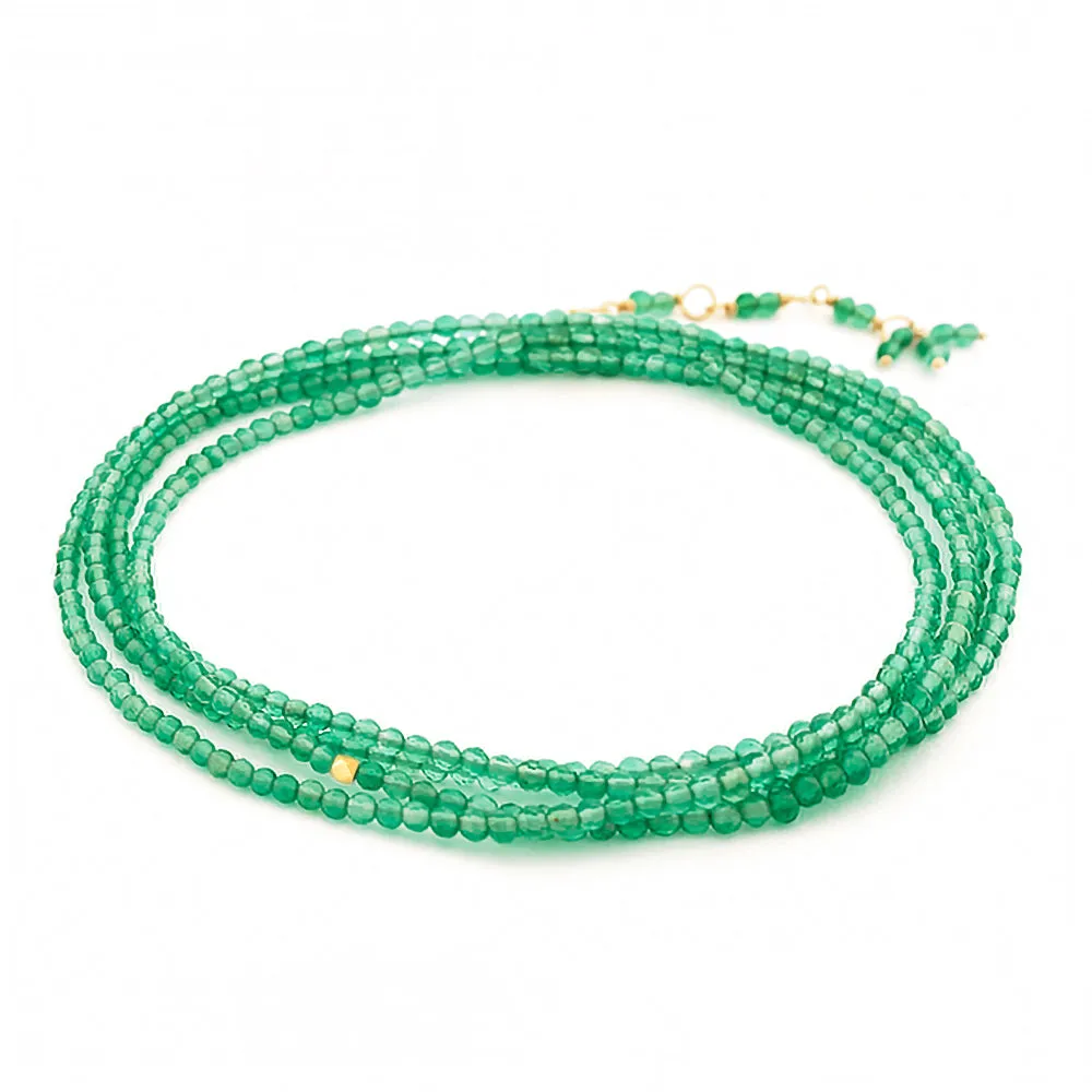 Green Onyx Wrap Bracelet