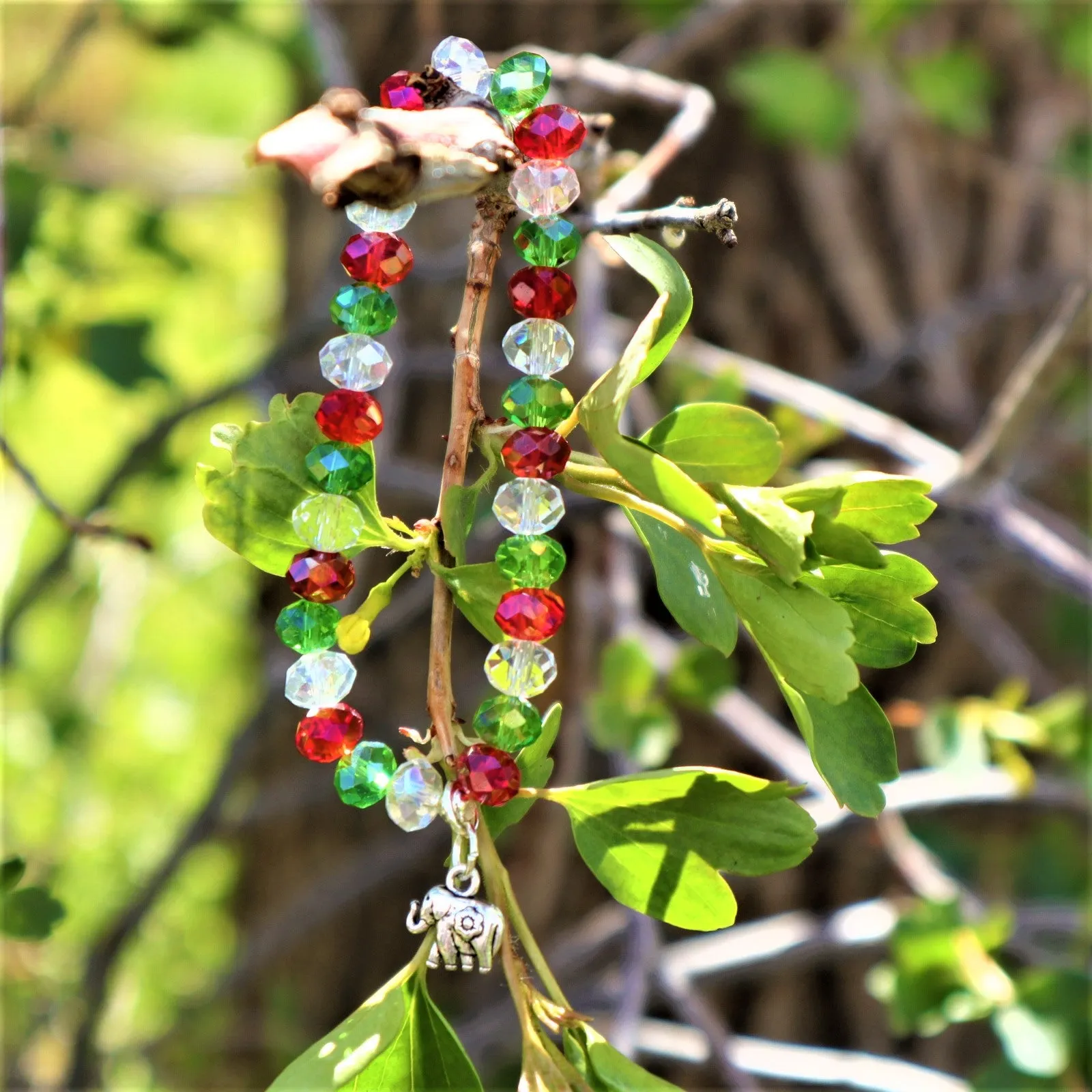 Handmade Glass Beaded Stretch Bracelets